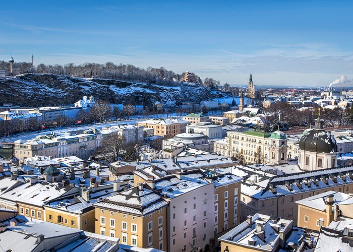 Die Salzburger Altstadt im Winter (Foto Andreas Kolarik)