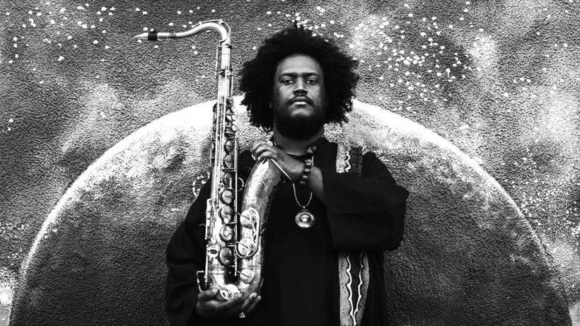 Kamasi Washington aus Los Angeles auf dem Cover seines Albums "The Epic" © Rough Trade