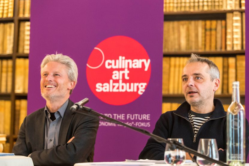 Florian Scheuba und Thomas Maurer beim Culinary Art Powerday (Foto Andreas Kolarik)