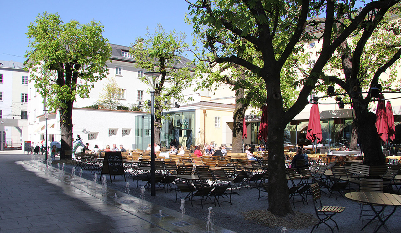 Biergarten im Sternbräu (Foto Sternbräu)