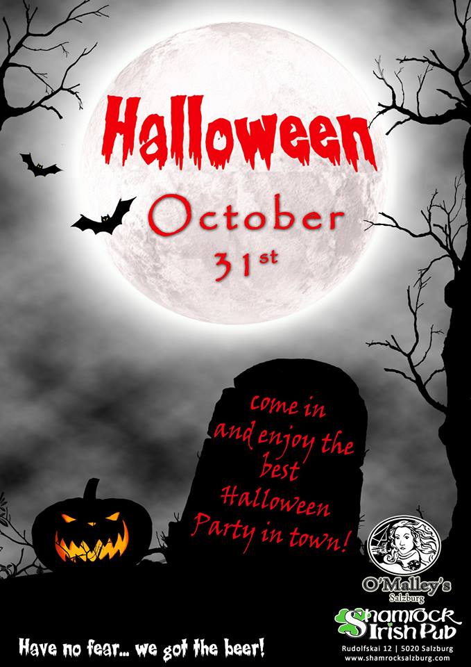 Halloween Party Salzburg O'Malley's Shamrock