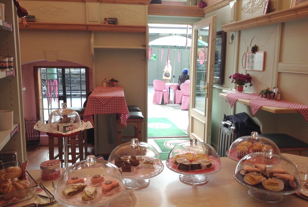 Kaffee im Freien in Salzburg