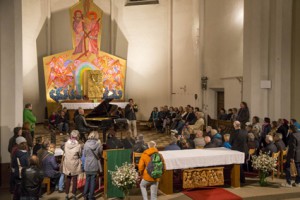 Bojan Z & Nils Wogram in der Andräkirche (Foto Kolarik)