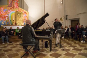 Bojan Z & Nils Wogram in der Andräkirche (Foto Kolarik)