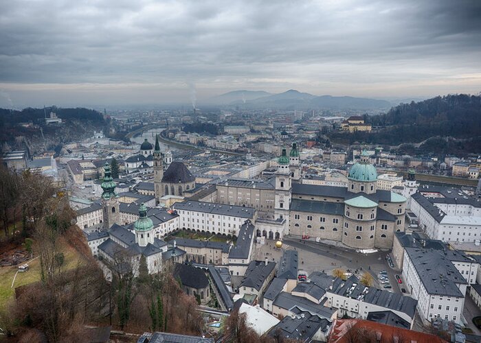 Salzburg bei schlechtem Wetter
