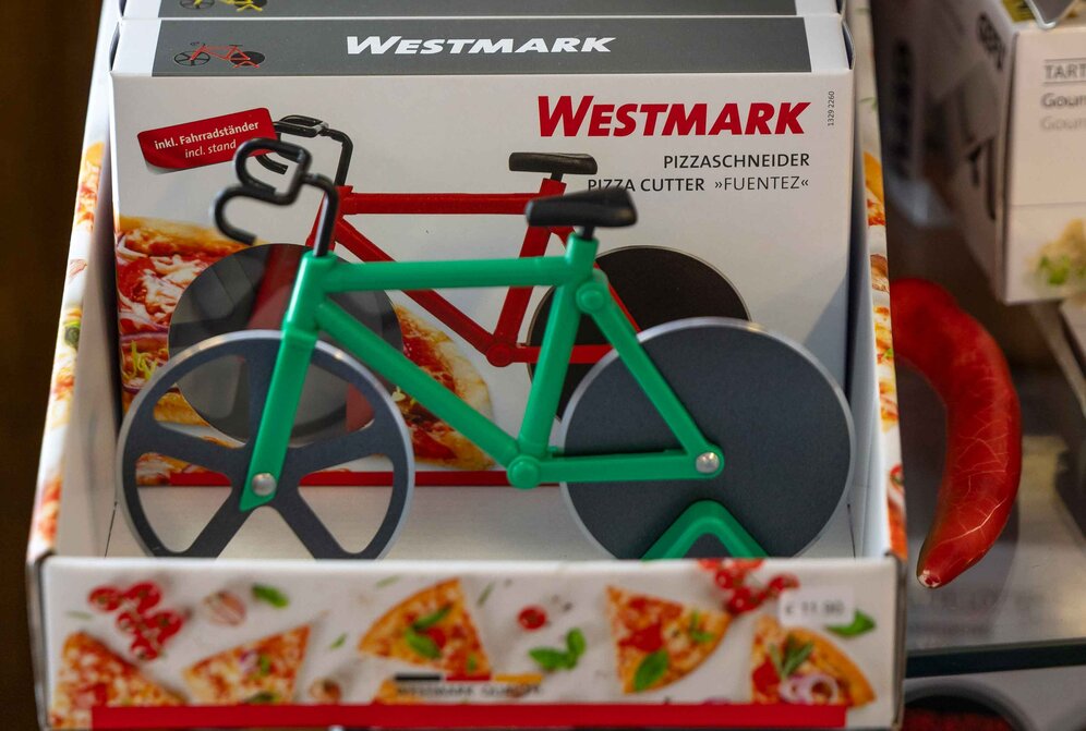 Pizzaschneider in Fahrradform | © Andreas Kolarik