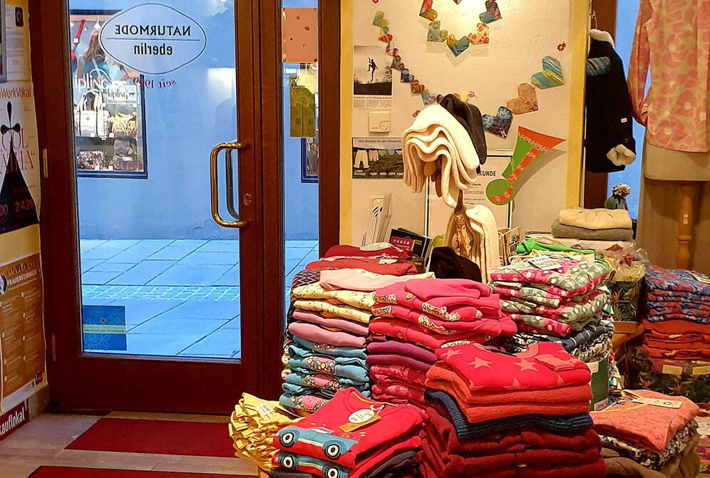 Innenaufnahme des Geschäfts Naturmode Eberlin | © Naturmode Eberlin