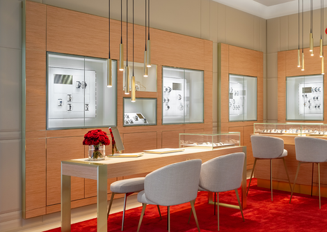 Innenaufnahme der OMEGA Boutique Salzburg | © OMEGA