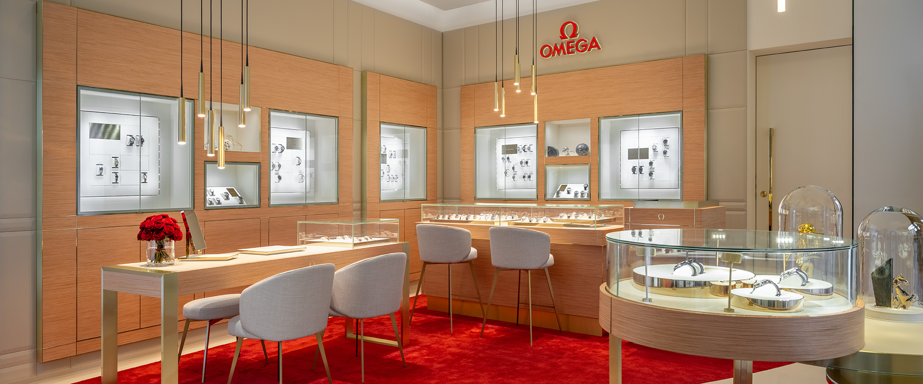 Innenaufnahme der OMEGA Boutique Salzburg | © OMEGA