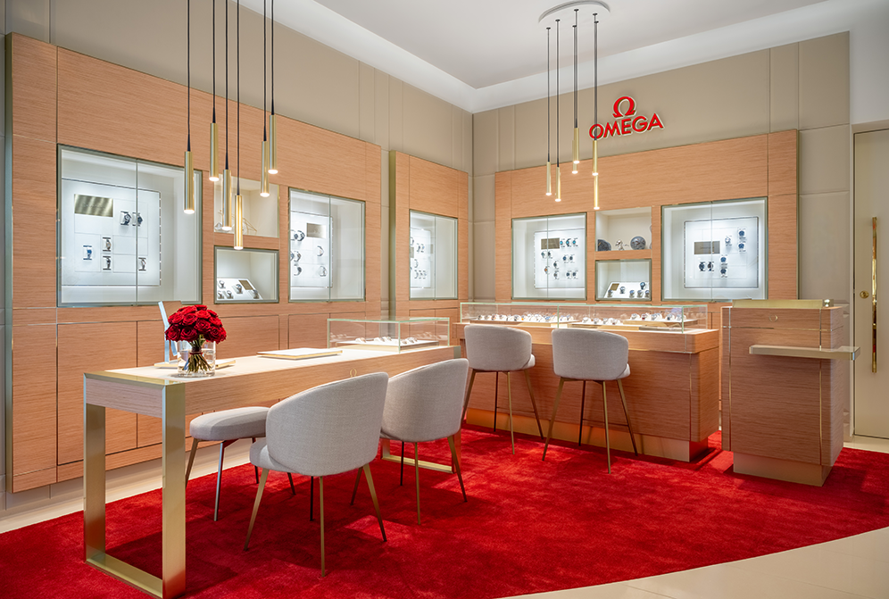 Innenaufnahme der OMEGA Boutique Salzburg | © OMEGA