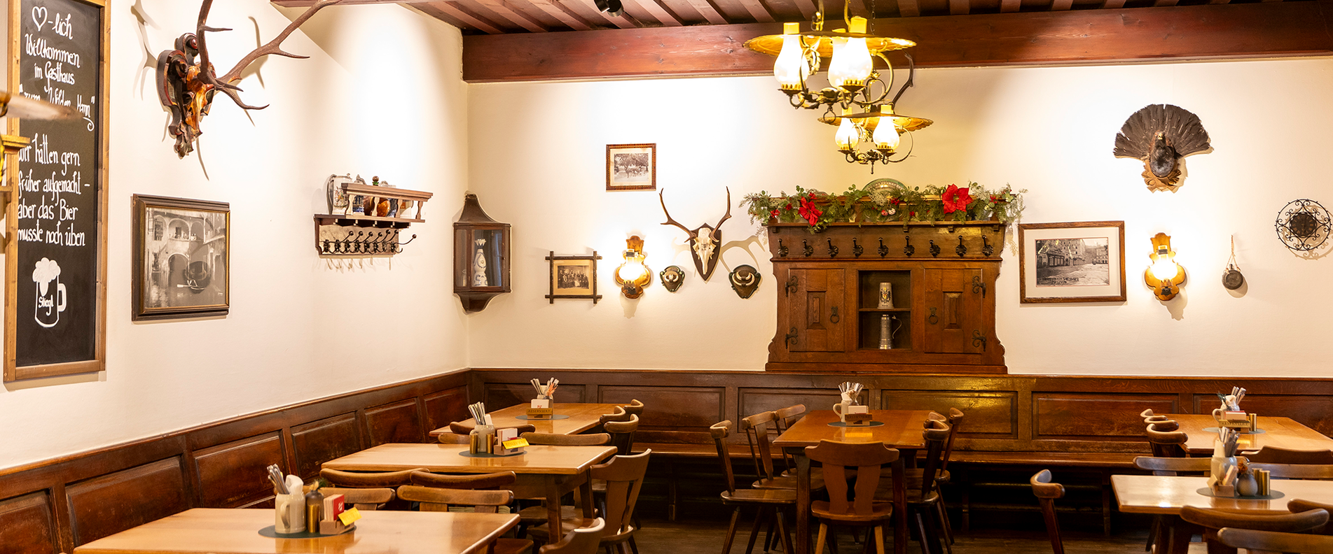 Innenaufnahme des Gasthofs Zum Wilden Mann | © Andreas Kolarik
