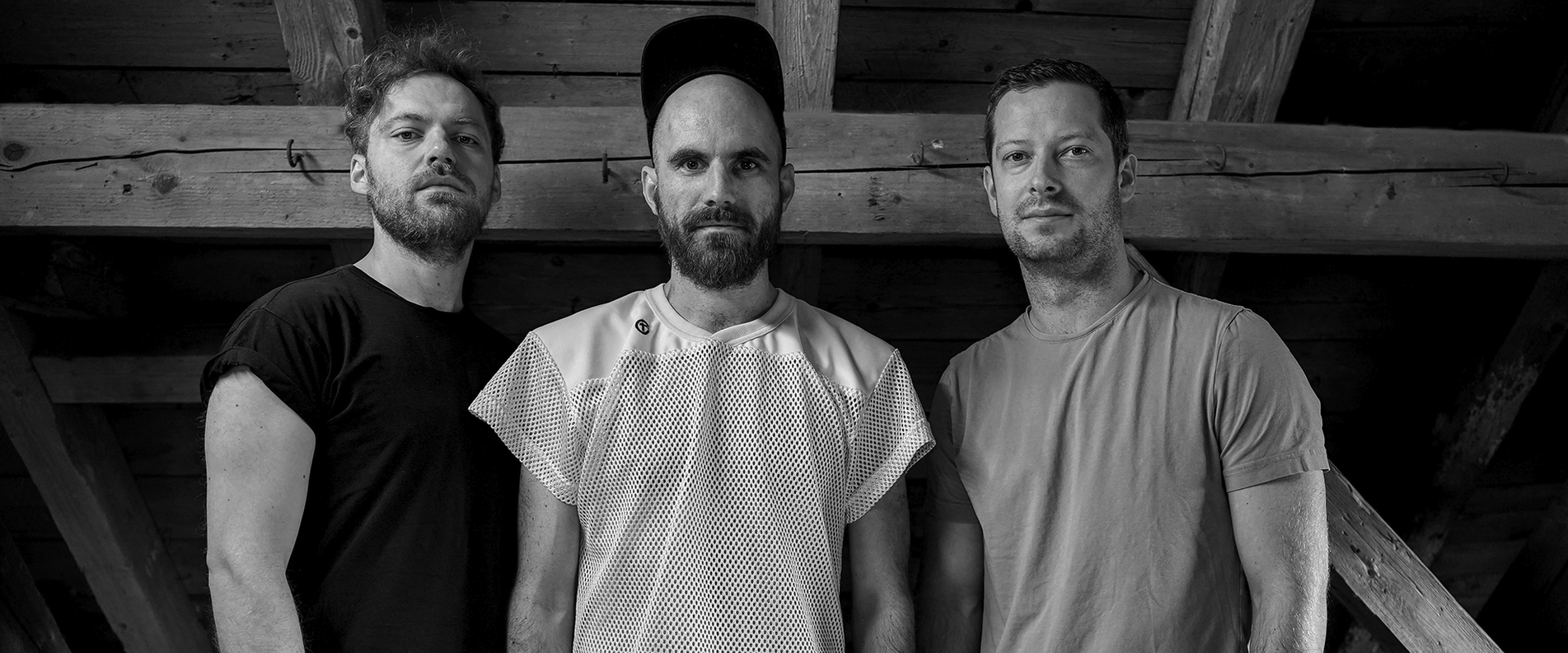 Foto von Leo Betzl, Maximilian Hirning und Tim Sarhan von LBT | © Marie Lehmann