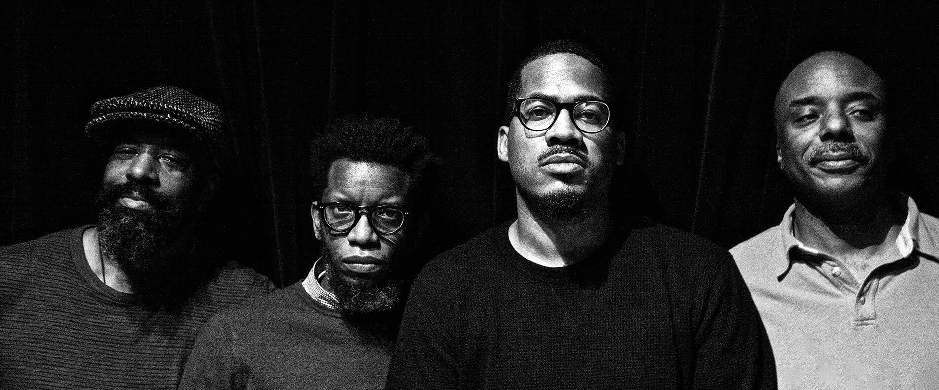 Foto der Musiker James Brandon Lewis, Aruán Ortiz, Brad Jones und Chad Taylor | © Thomas Sayer Ellis