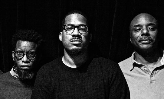 Foto der Musiker James Brandon Lewis, Aruán Ortiz, Brad Jones und Chad Taylor | © Thomas Sayer Ellis