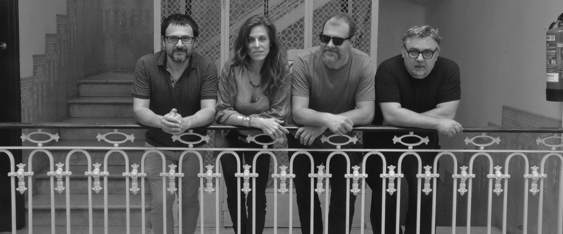 Fotos der Musiker:innen Muriel Grossmann, Radomir milojkovic, Abel Boquera und Uros Stamenkovic | © Muriel Grossmann