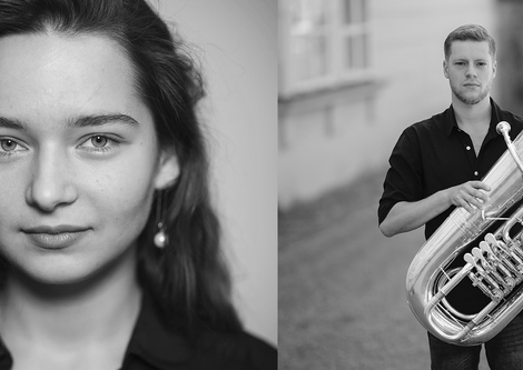 Foto der Musiker:innen Cole Whittenburg und Luchiia Koval | © Luchhiia Koval und Cole Whittenburg