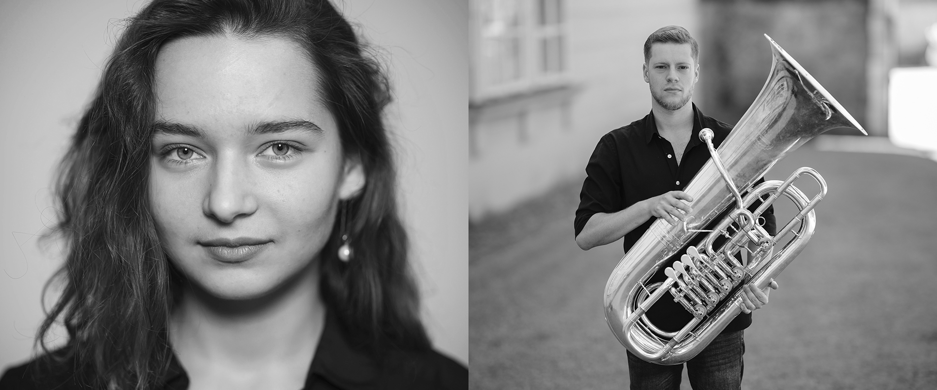 Foto der Musiker:innen Cole Whittenburg und Luchiia Koval | © Luchhiia Koval und Cole Whittenburg