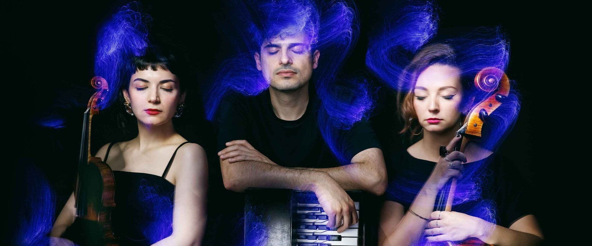 Ein Trio mit Violine, Akkordeon und Cello | © Maria Frodl