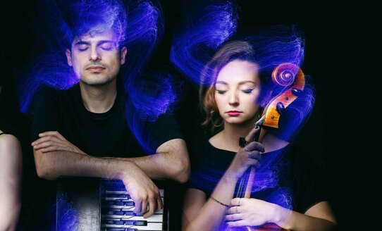 Ein Trio mit Violine, Akkordeon und Cello | © Maria Frodl