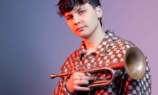 Lorenz Widauer mit seiner Trompete | © Victoria Nazarova