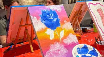 Malen auf Canvas | © Hazal Öksüz
