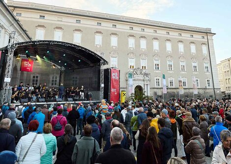 Bühne von Jazz&TheCity am Residenzplatz | © Henry Schulz