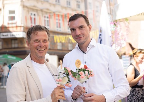 Roland Aigner, GF Altstadtverband Salzburg, Andreas Allesch, Obmann Verein Rechte Altstadt | © wildbild