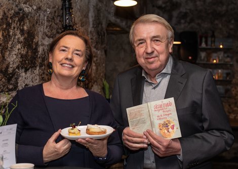 eat&meet-Programmgestalterin Ilse Fischer und Schriftsteller Hanns-Josef Ortheil | © Wildbild