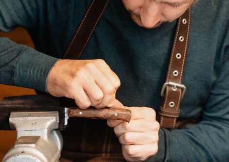 HAND.KOPF.WERK.-Designworkshop gibt es bei Messermacher Richard Kappeller | © Birgit Probst