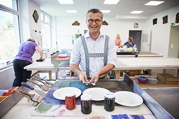 Markus Wach von der Handdrucke Sekyra | © Helge Kirchberger