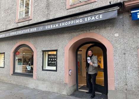 House of Talents im SCHAU.RAUM.STADT. inmitten der Altstadt Salzburg: Roland Aigner, GF Altstadtverband Salzburg | © Altstadt Salzburg