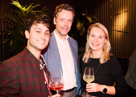 Zu Gast bei der Jazz&TheCity Eröffnung: Florian Niederseer, Albert Graf, Monika Egger | © Henry Schulz