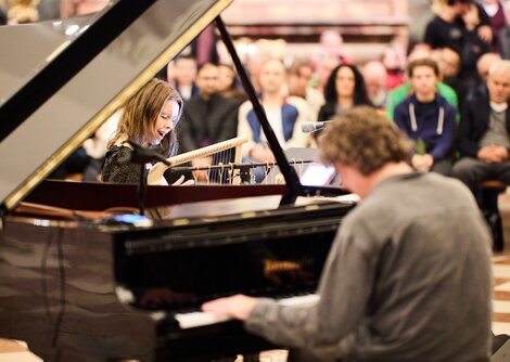 Aino Peltomaa und Harmen Fraanje in der Kollegienkirche | © Henry Schulz