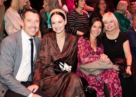 Bei der Jazz&TheCity-Eröffnung zu Gast:  Wolfgang Putz, Tina Hirschegger, Tanja Kunert, Brigitte Hirschegger | © Henry Schulz