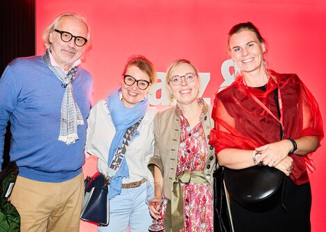Bei der Jazz&TheCity-Eröffnung zu Gast: Werner Stollek, Birgit Kohlbacher, Hildegund Schirlbauer, Anna Piller-Wolf | © Henry Schulz