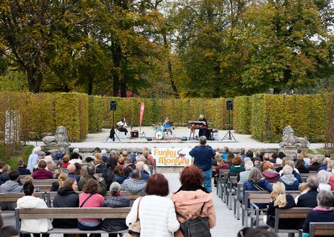 Funky Monkey im Heckentheater im Mirabellgarten | © Henry Schulz 