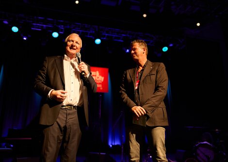 Bürgermeister-Stellv. Dr. Florian Kreibich und Roland Aigner, Altstadtverband-GF, bei der Jazz&TheCitysounds-Eröffnung | © Henry Schulz