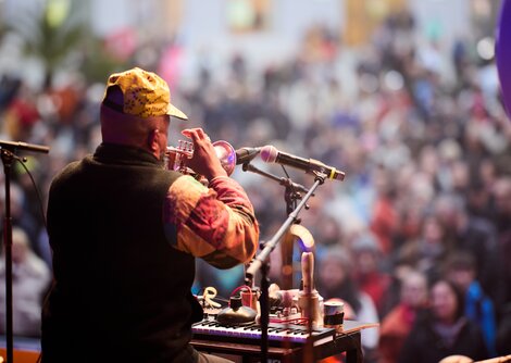 Ben LaMar Gay am Residenzplatz  | © Henry Schulz