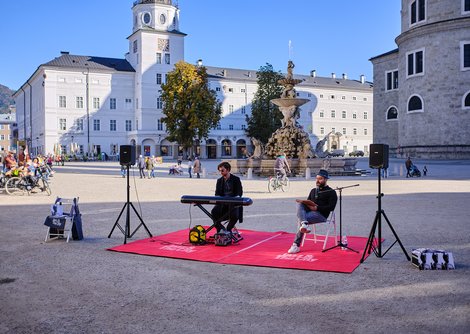 Pop Up-Stage am Residenzplatz | © Henry Schulz