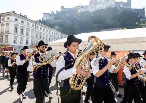 Die Trachtenmusikkapelle Maxglan am Kapitelplatz | © Andreas Kolarik