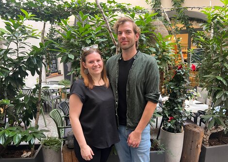 Am Mozartplatz eat&meet Kulinarik-Spot mit Valerie Schönleitner von nyt und Timo Büttner vom Café N5  | © Café N5/nyt