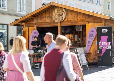 Das Hand.Werk.Stadt.-Haus am Handwerksmarkt bietet ein buntes Programm für Groß und Klein | © wildbild