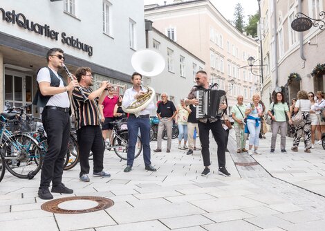 Die Band Spontaner Vierer performte in der Bergstraße | © Andreas Kolarik