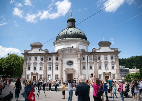 Der Kajetanerplatz ist zwei Tage lang Bühne | © Birgit Probst