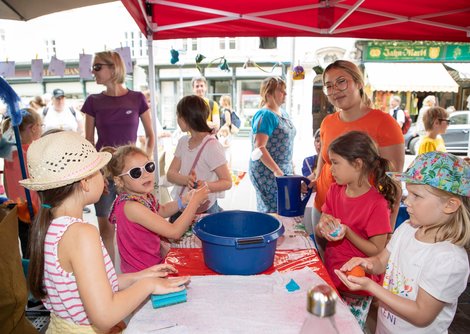 Spiel und Spaß gab es mit dem Verein Spektrum | © Andreas Kolarik