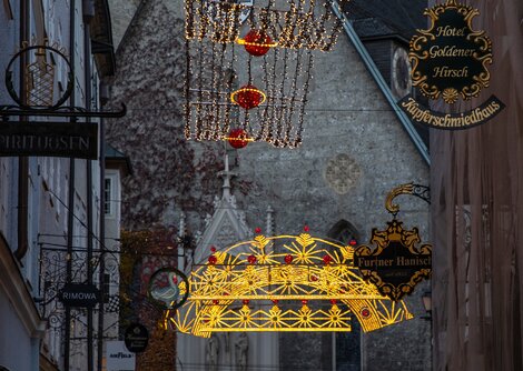 Ab 17.11.2022 wird die Salzburger Altstadt weihnachtlich illuminiert | © Andreas Kolarik