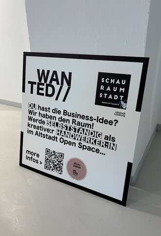 Tafel mit den Informationen zum House of Talents.