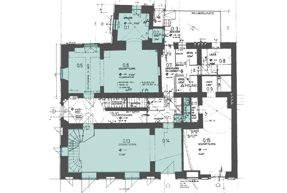 Raumplan des Erdgeschosses im House of Talents