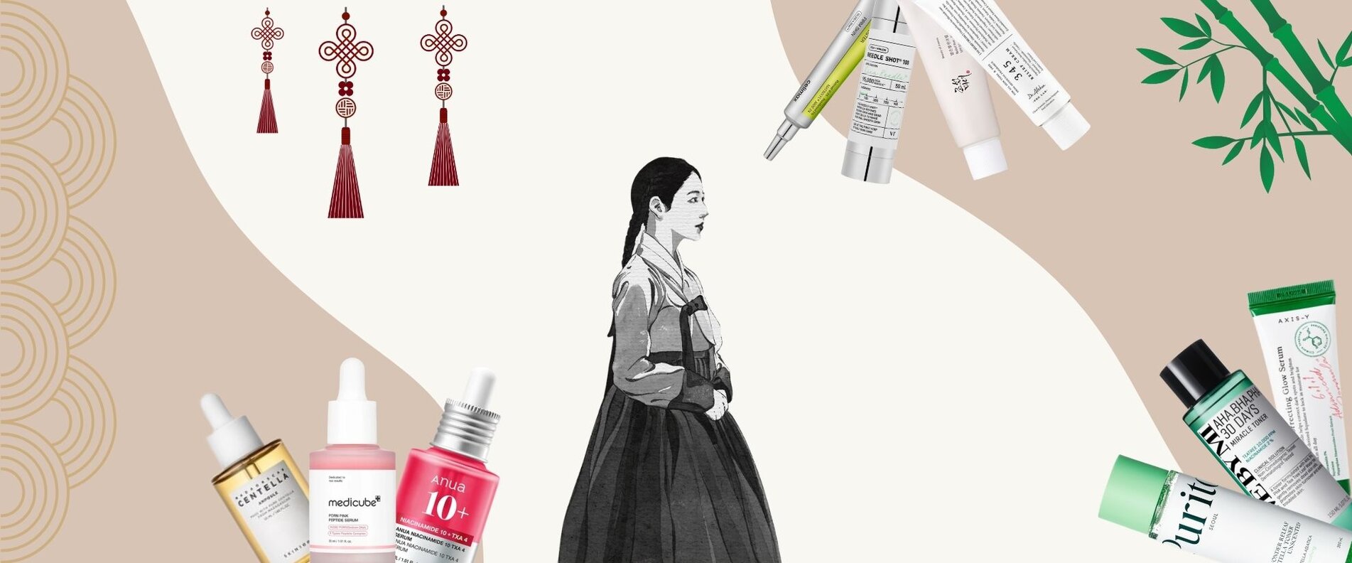 Sujetbild mit diversen Produkten vom Korean Beauty House | © KbeautyHouse