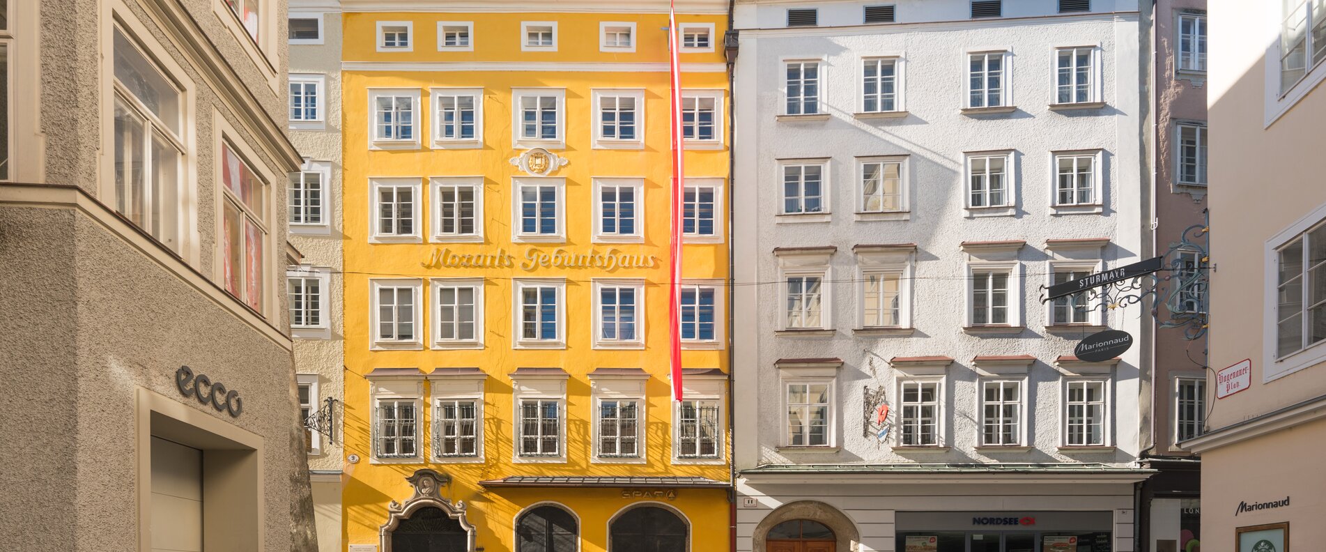 Mozarts Geburtshaus Fassade | © ISM | Wolfgang Lienbacher